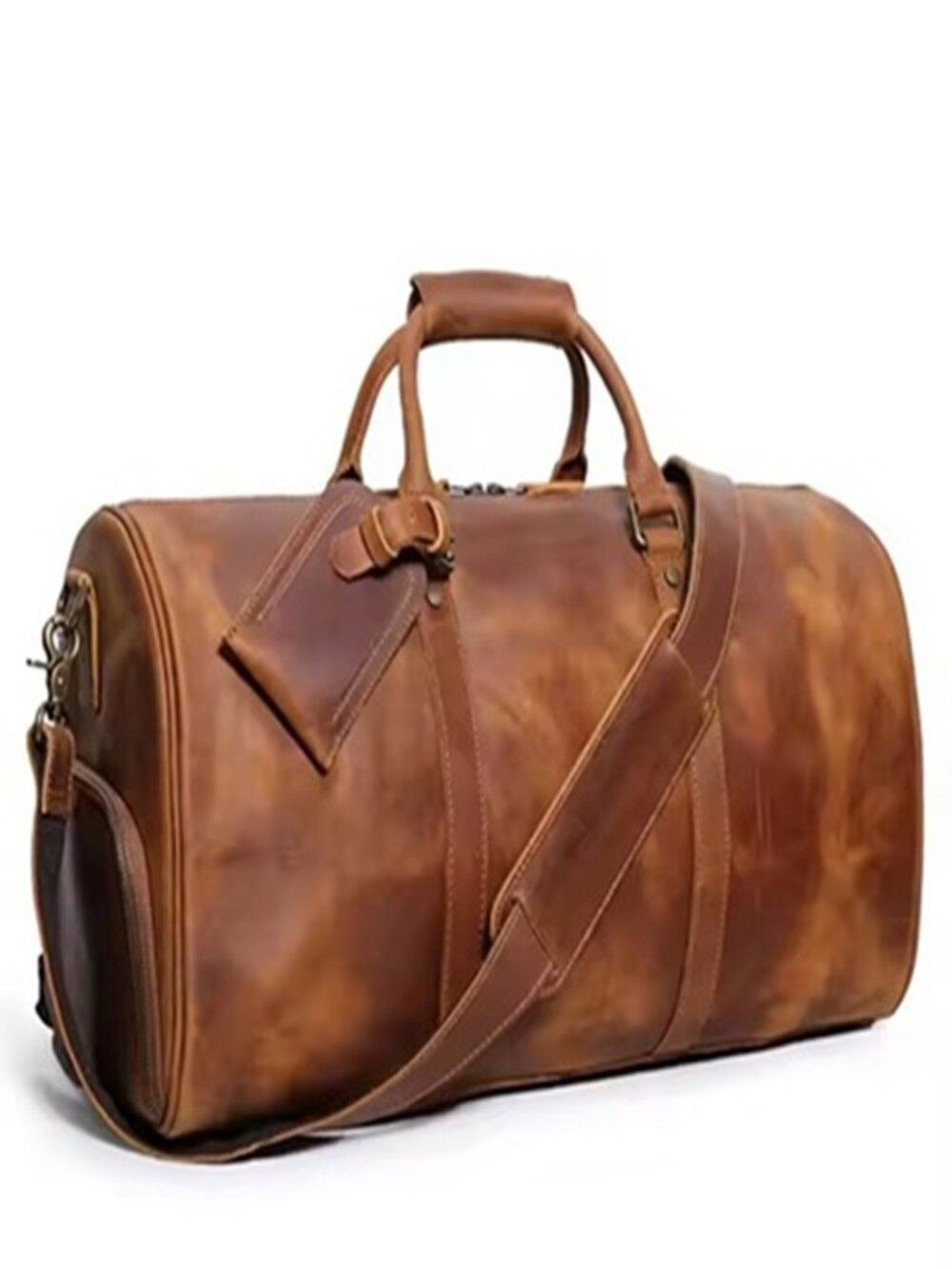Roamer Leather Duffel Bag Travel Cabin Bag Men Women Travele 20*10.5*9.5 Inches
